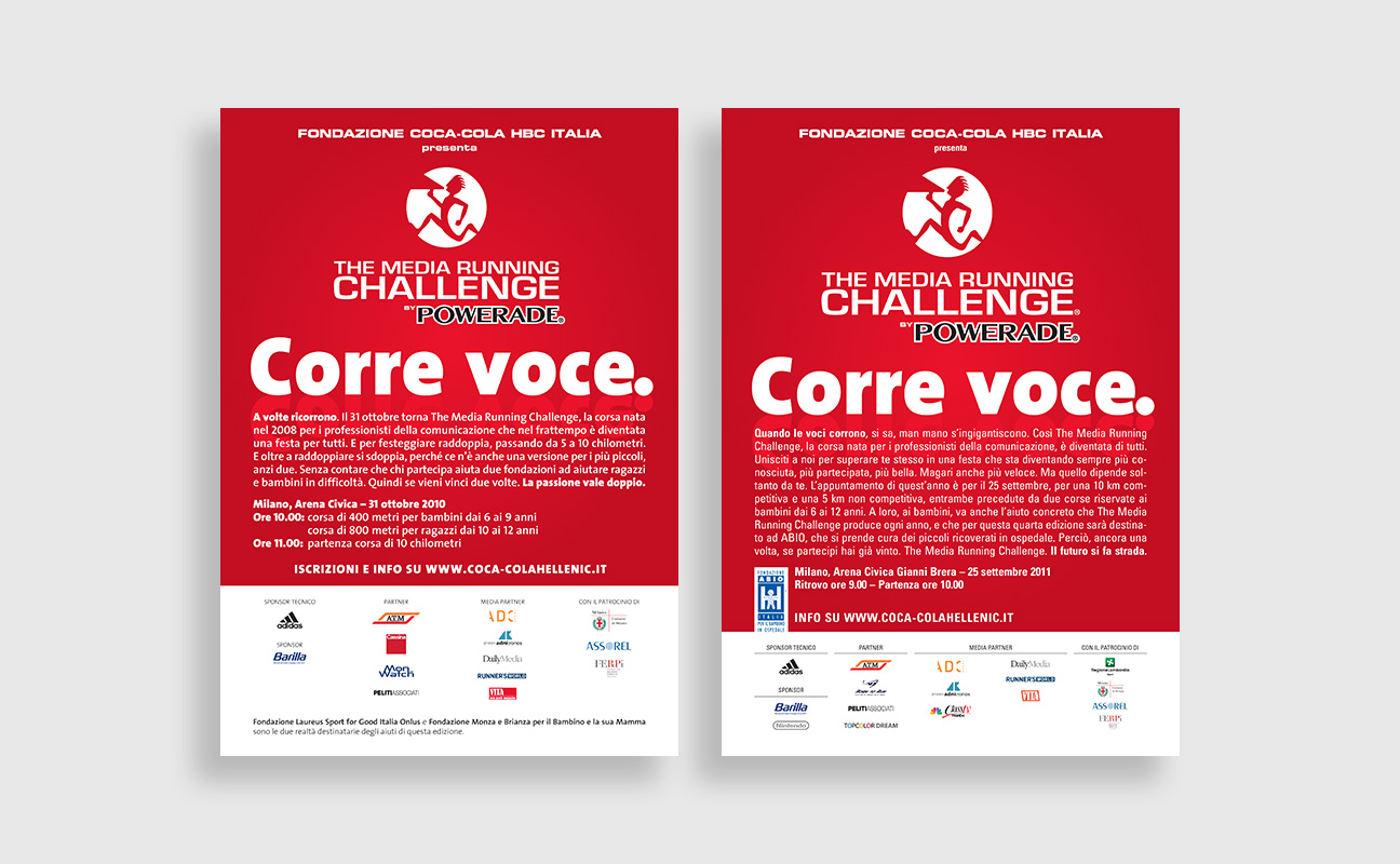 The Media Running Challenge posters