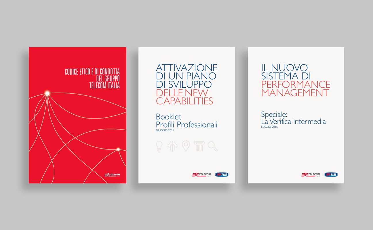 Telecom Italia printed products and advs.